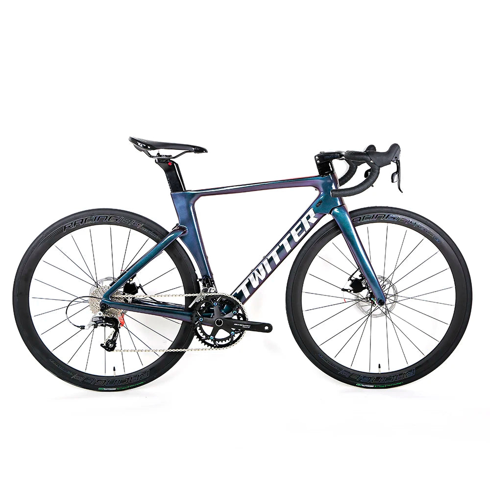 Twitter New Model R3 Road Bicycle Carbon Fiber Aero-racing Frame Disc Brake RS-22 Speed Bikecycle