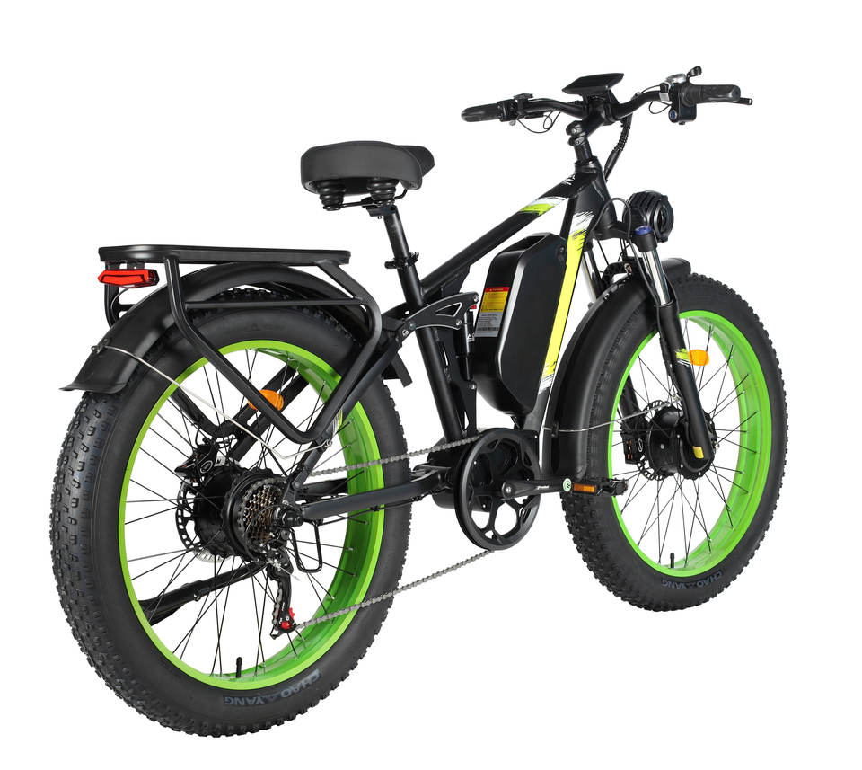 EU Stock FINDER 26 Dual Motors 1000W*2  Fat tire 26*4.0 52V 25AH battery Electric Mountain snow E-Bike