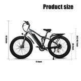 Full Suspension Off Road Electric Mountain Bike  CMACEWHEEL TP26 Fat E-MTB
