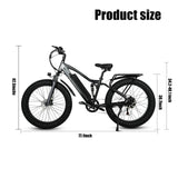 Full Suspension Off Road Electric Mountain Bike  CMACEWHEEL TP26 Fat E-MTB