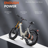 CEAYA A20PRO Electric Bike 48v 20Ah Lithium Battery Grey Option with Hydraulic Disc Brakes Aluminum Alloy Frame