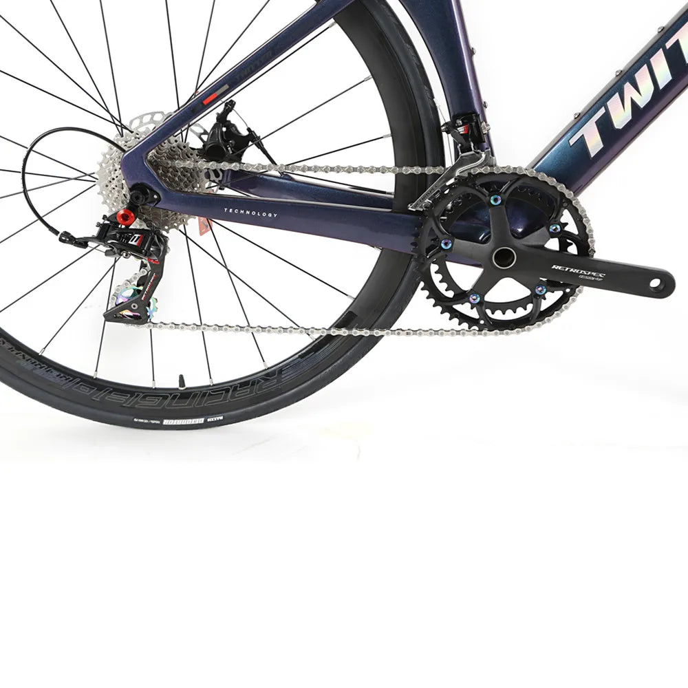 Twitter R10 Disc Road Bike Carbon Fiber 700C Full Inner Cable Handle bar Roadbike 22 Speed Racing Cycle