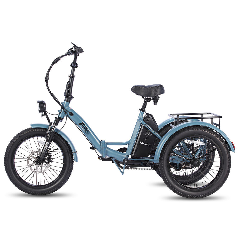EU UK Warehouse FAFREES F20 Mate Electric Cargo Trike 180kg Capacity, 110KM Range, Folding Design