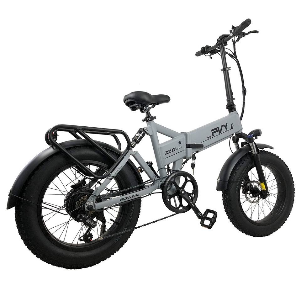 PVY Z20 Plus faltbares E-Bike, 20*4,0 Zoll dicke Reifen 1000 W Motor 50 km/h Geschwindigkeit 16,5 Ah Batterie 80-120 km Reichwei