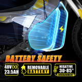 Cunfon M200 Electric Dirt Bike China Factory 48V 23.5AH 3000W Torque 220N.m MaxSpeed 55km/h Range70Km dual brake