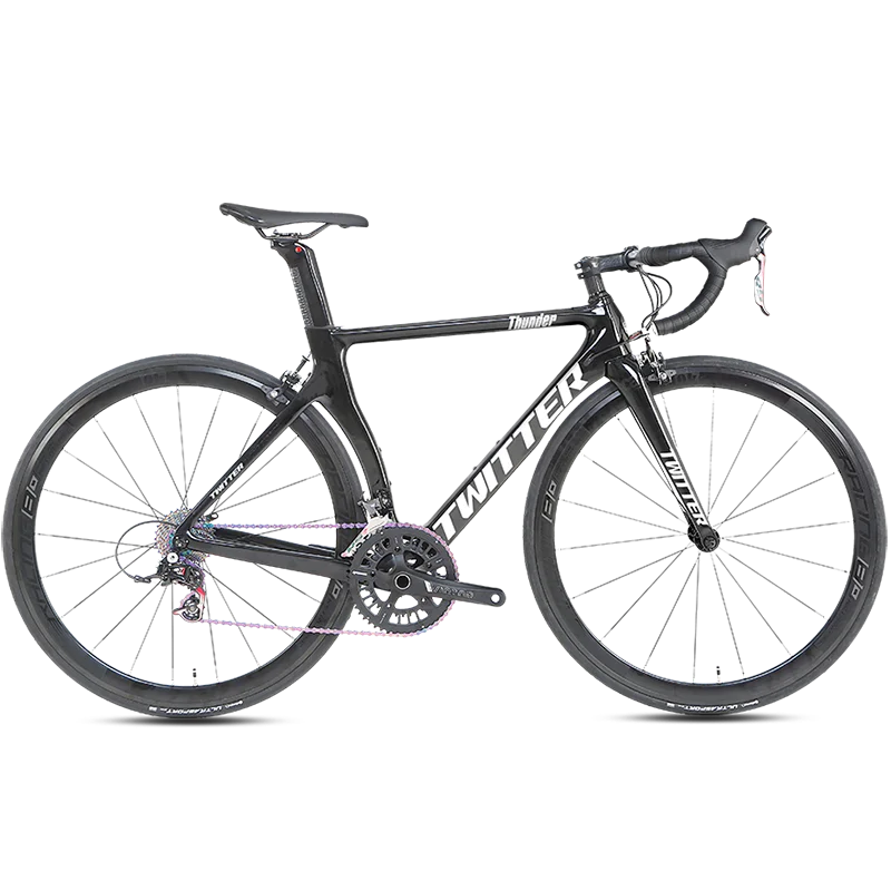 Hot Sale Professional Road Bike Carbon Thunder-V Brake Bicycle Light RS-22speed 700C Tire Carbon Bicycle Frame Bicicleta