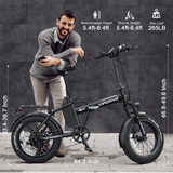 USA Warehouse Stock 48V 13AH 500W Lithium Battery Fat Tire Mountain Folding Electric Bicycle Portable Ebike Foldable for Sale
