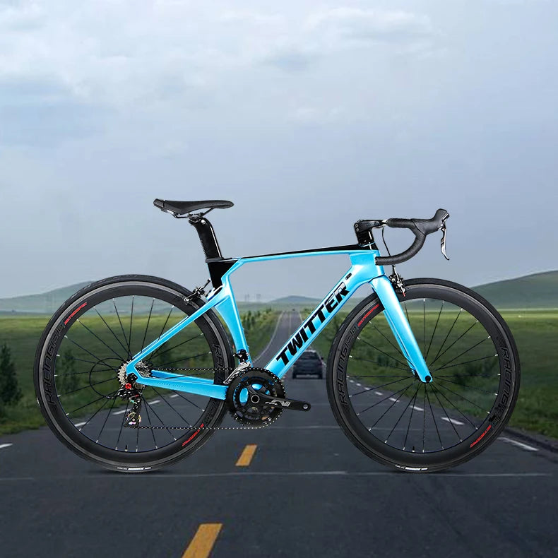Twitter High Quality Full Carbon XXS Road  Bicycle R5 Roadbike 700c Complete Carbon SRAMRIVAl 22speed aero Racing Road Bike