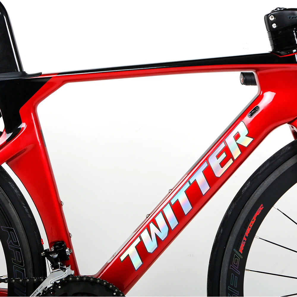 Twitter Full Carbon Frame Road Bike Bicycle R5 Carbon Wheel Roadbike Carbon Fiber 700c 22 Speed aero Racing Road Bike