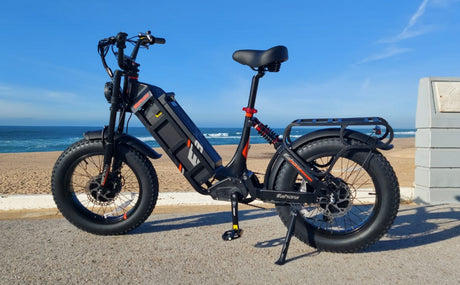 Eahora Juliet III 2000W Dual Motor 52V 60ah Battery 7-Speed Dual Brake Full Suspension 20*4.0 Fat Tire Electric Mountain Bike