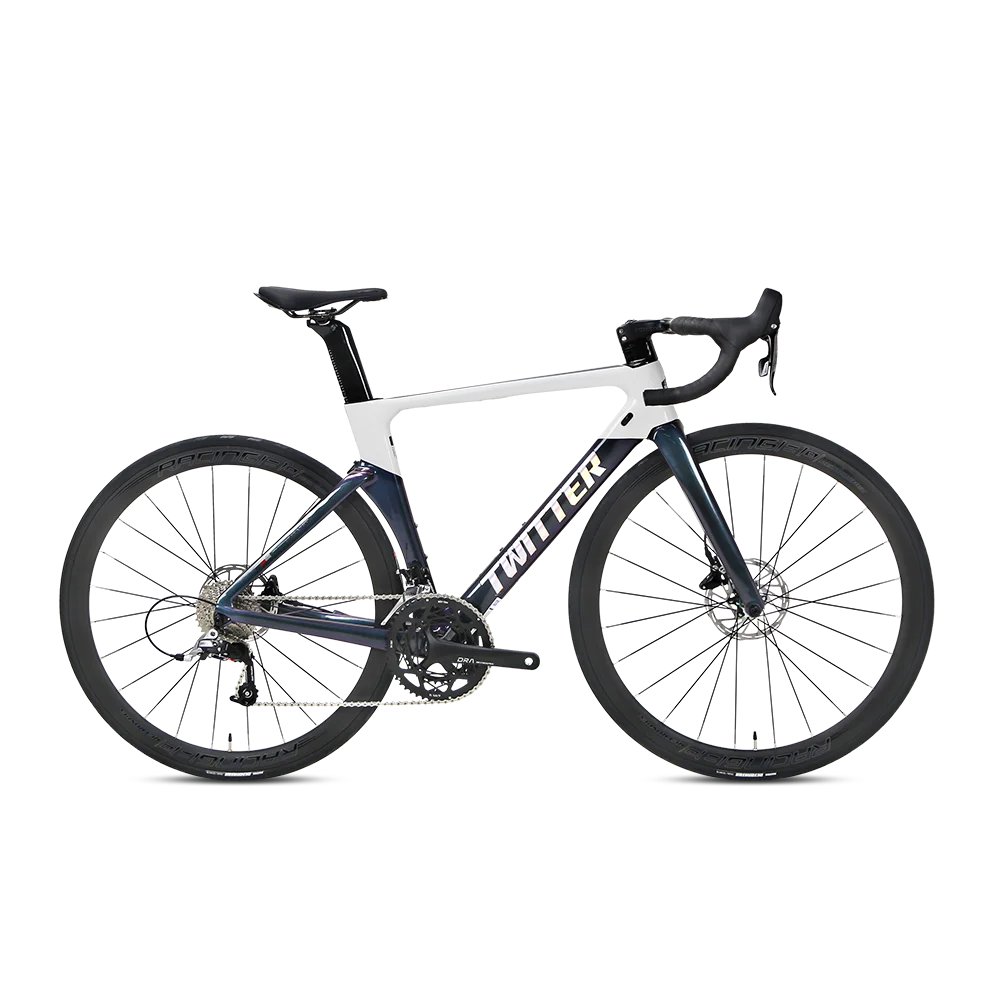2022 TWITTER Bike AURORA Disc Brake Carbon Fiber Frame Full Hydraulic Disc Brake Cycling Road Bike