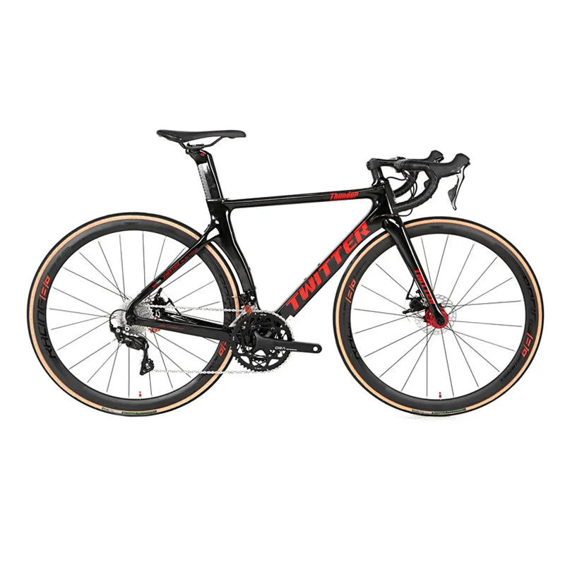 Multiple 22 Gear 54cm Oem  aero Carbon Fiber Road Bike Racing Bicycle
