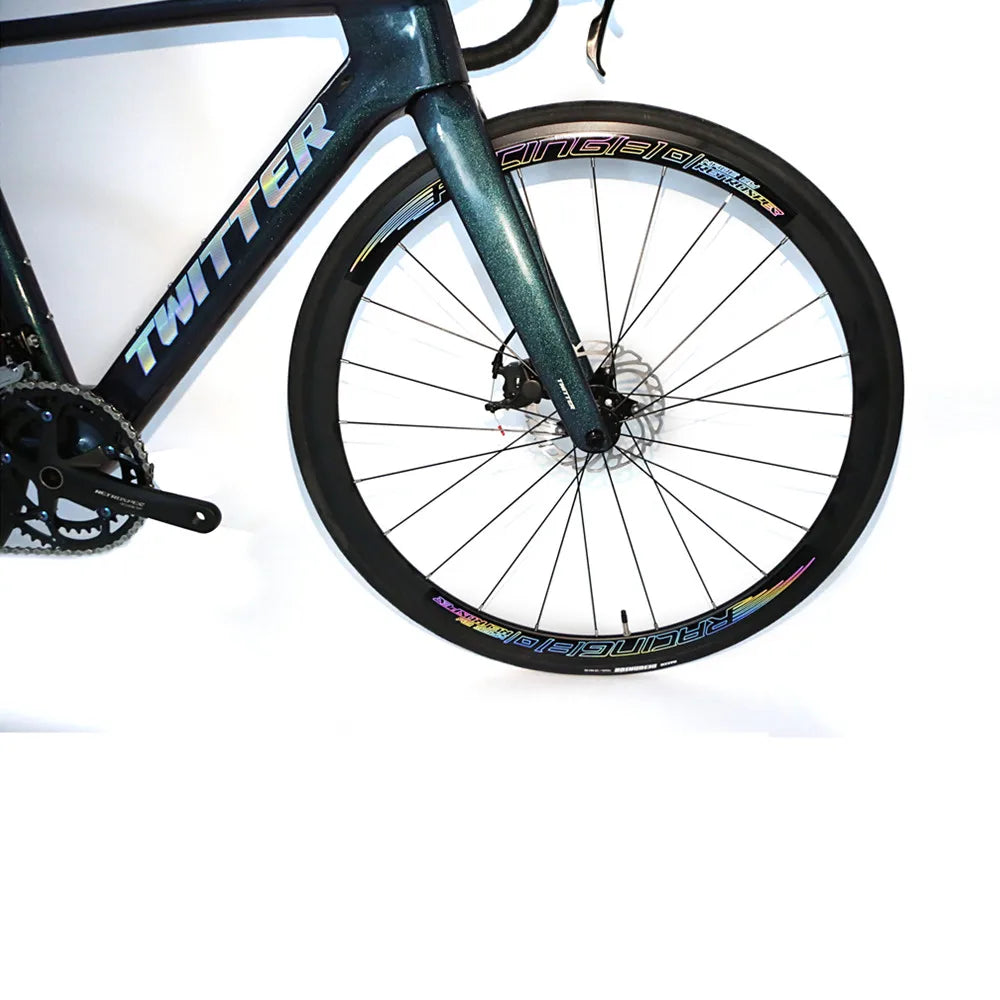 Hidden Cable 43.5CM - 56CM Cheap Carbon Fibre Road Bike Bicycle with Hydraulic Disc Brake