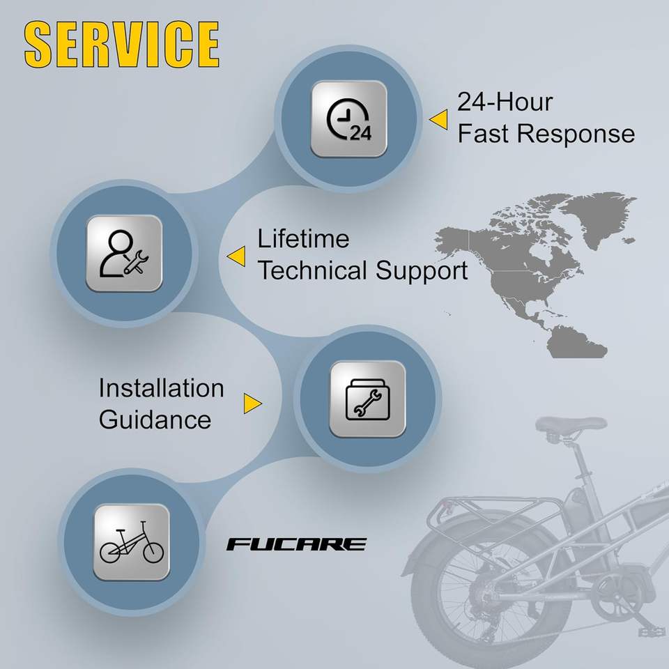 Fucare E-Bikes Gemini X Dual Battery 30AH 750W 48V Motor High Speed 100-120 Miles  Electric Bike for Adults