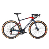 China Factory Witter Gravel Bike Carbon Road Bike 700*40C Tire Fatbike Bicycle 22speed Disc Brake Road Bike Carbon 2021 Hot Sale