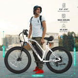 USA Stock 48V 13AH 500W Fat Tire Mountain Ebike Multi Mode LCD Display Sport Ebike Step Thru