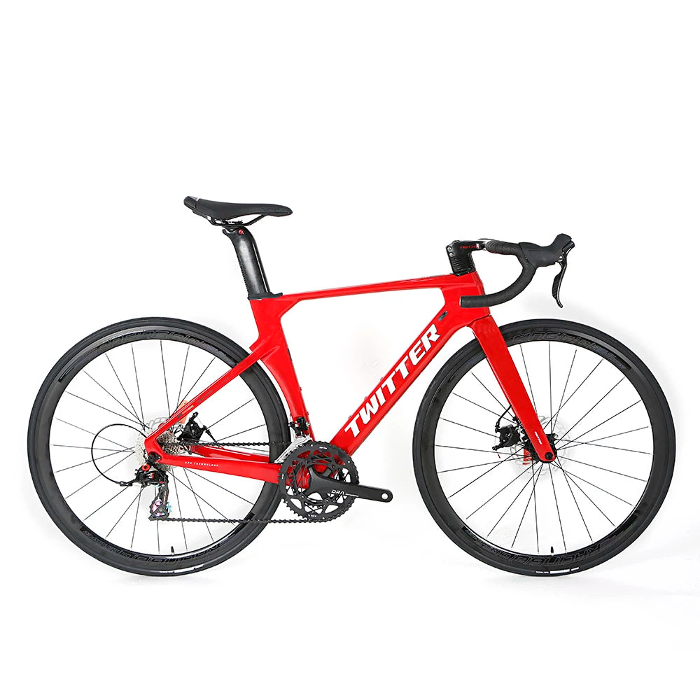 Bicycle Road Bike 700c Twitter R10 C Brake RIVAL 22S Alloy Wheel aero Racing Bicycle Carbon Fiber Road Bicycles