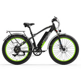 LANKELEIS XC4000 48V Electric Mountain Bike Aluminum Alloy Frame Rear Hub Motor Fat Bike 48V Lithium Electric Mountain Bike