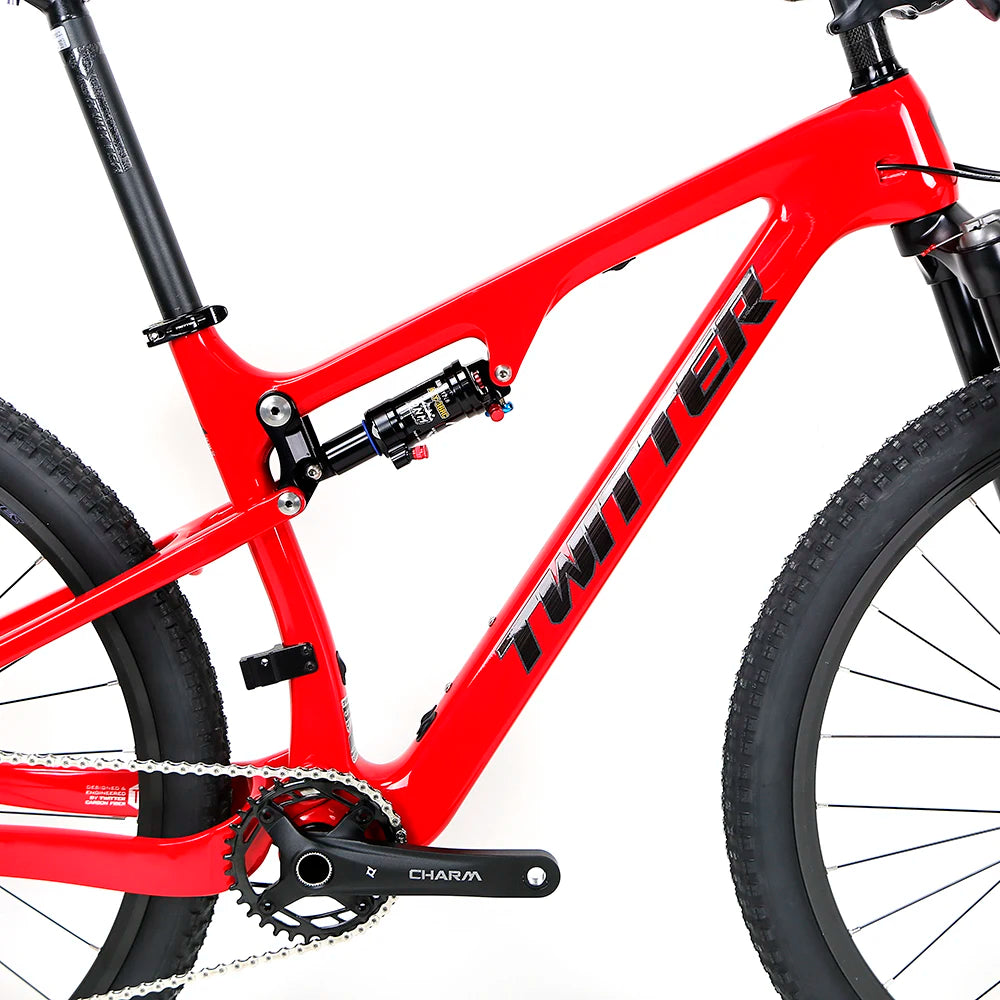 Twitter Overlord Carbon Fiber Mountain Bike Full Suspension Mtb 29 Inch  M6100-12 Speed Dual Suspension Mtb