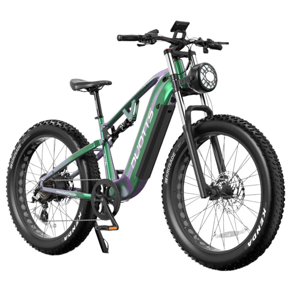 Elektrisches Mountainbike 26 Duotts E26 Mountainbike Voll federung Ebike Bangfang Motor Winter MTB Fat Tire 4.0 Für Schnee