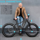 EU & USA Warehouse Stock Electric MTB 750W/1000W with Throttle 48V 15AH Long Range Fat Bike for Adults