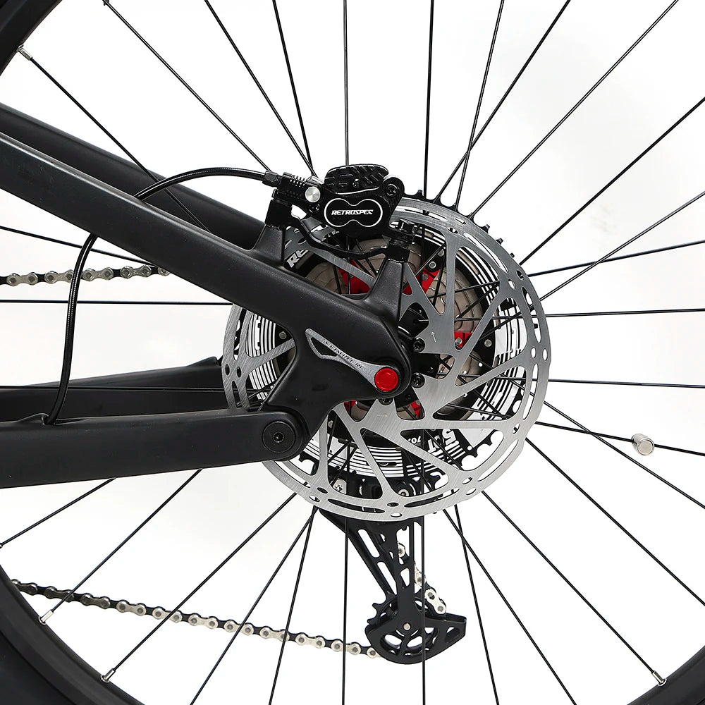 2023 New Design E Bike Frame Full Suspension Bafang Mid Drive Motor Electric City Bike Carbon Fiber E Bike