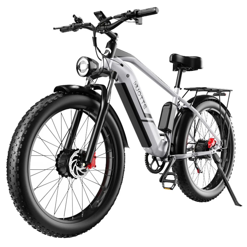 Duotts F26 Elektro fahrrad Fat Tire Elektrisches Mountainbike Doppel motor Offroad MTB Cycle 26*4.0 Ebike Beach Cruiser für Schn
