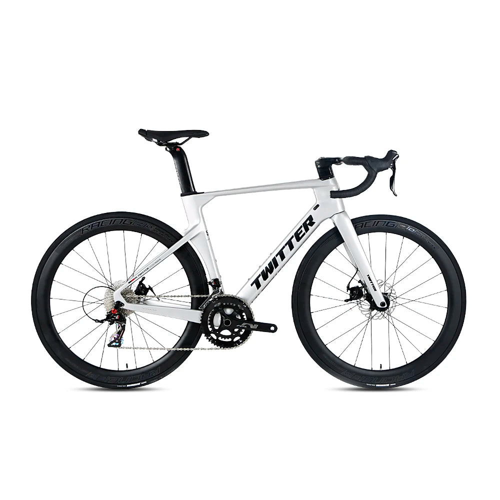 Twitter Full Carbon Road Bike With Carbon Wheelsets Bicycle R10 Disc Cycle Bike Carbon Fiber Road Bike 700C Roadbikes Wholesale