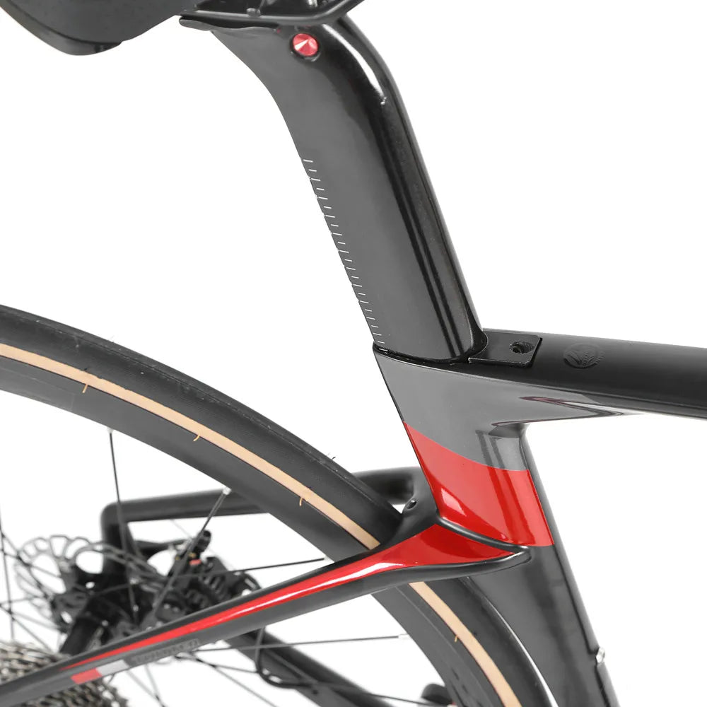 High Quality Hidden Cables Thru-axle Disc Brake Cycling Carbon Fiber Road Bike Bicycle