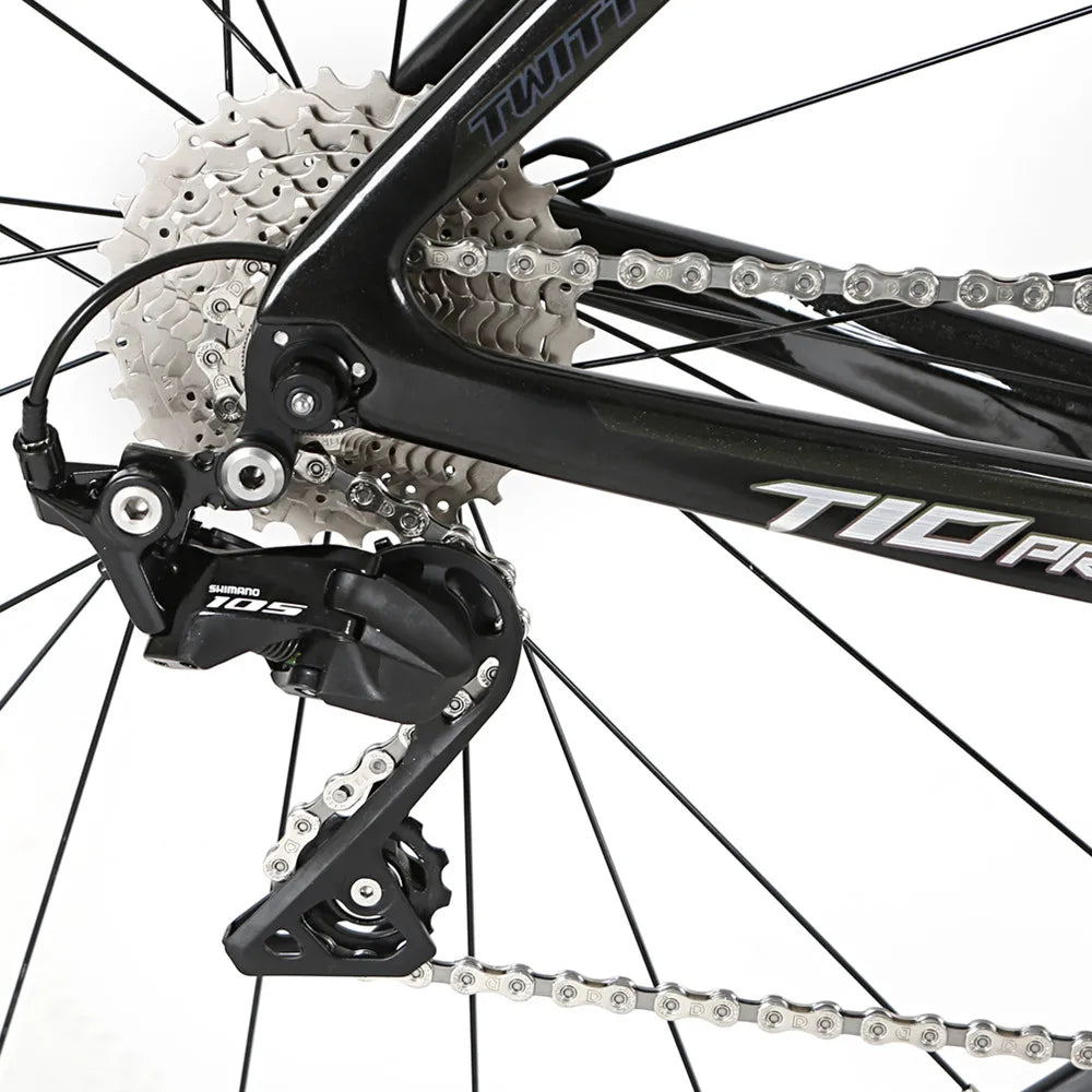 2021 New Model Design T10 Carbon Fiber Road Bike Piece Racing City Road Bicycle Road Disc Complete Bikes for Men