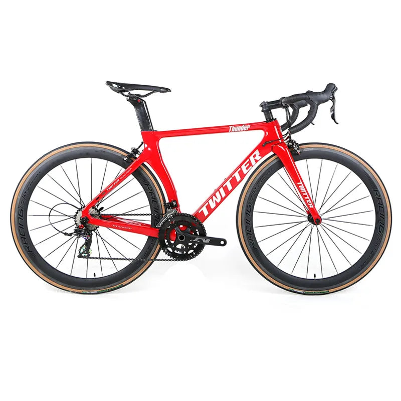 Adult Racing Bike Carbon Road Bicycle with 30mm Carbon Wheel