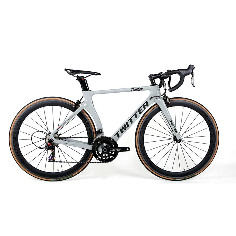 Adult Racing Bike Carbon Road Bicycle with 30mm Carbon Wheel