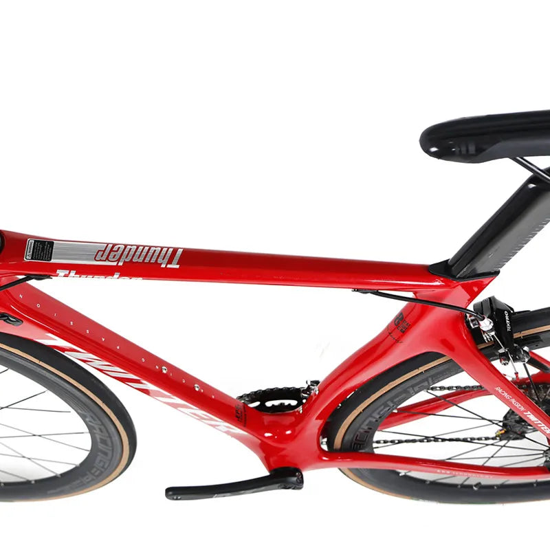 Adult Racing Bike Carbon Road Bicycle with 30mm Carbon Wheel